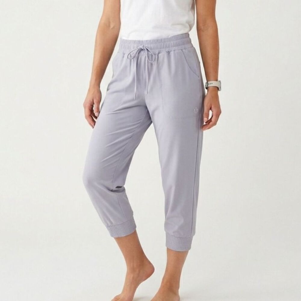 Pro Player Grey High Rise Cropped Joggers Size M